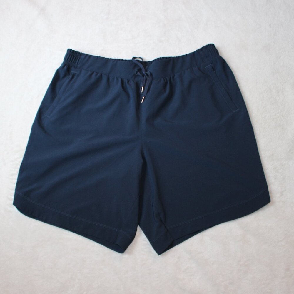 CALIA Journey Collection Navy Drawstring & Elastic Shorts Size 1X NEW